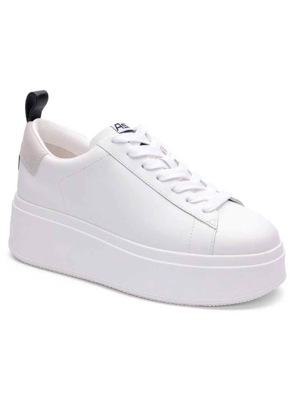 ASH White Platform Lace-Up Sneakers